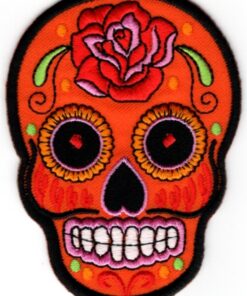 Sugar Skull stoffen opstrijk patch