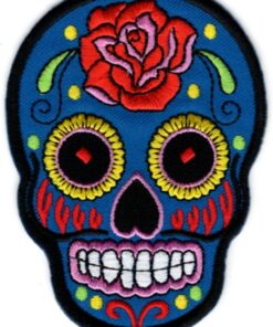 Sugar Skull stoffen opstrijk patch