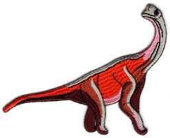 Diplodocus Dinosaurier Applikation zum Aufbügeln