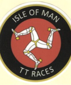 Aufkleber „Isle of MAN TT Races“.