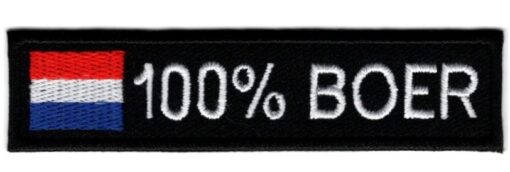 Nederlandse vlag 100% Boer stoffen opstrijk patch