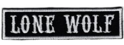 Lone Wolf Applique Iron On Patch