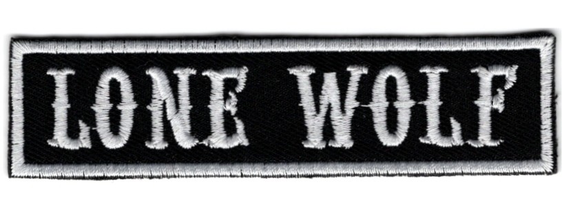 Lone Wolf stoffen opstrijk patch