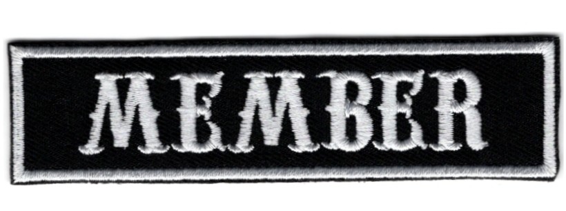 Member stoffen opstrijk patch